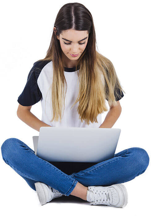 Girl preparing for Assignment